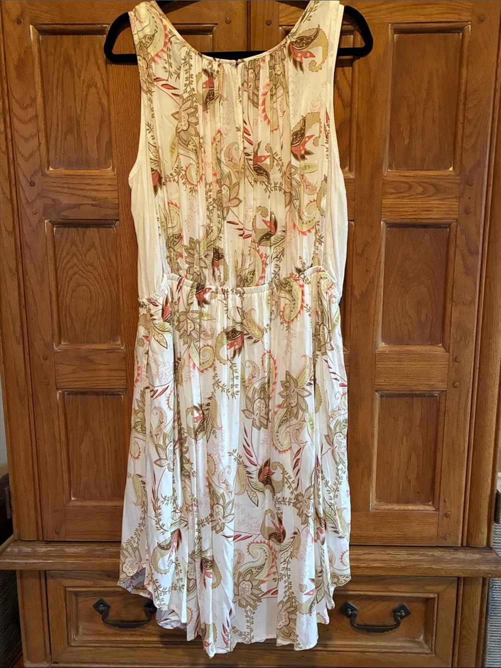 J. Jill Paisley Midi Dress Size L - Picture 5 of 6